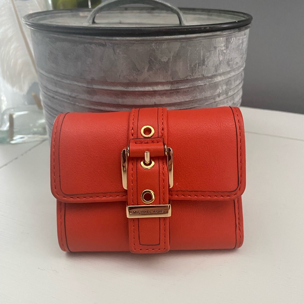 Michael Kors Orange Leather Women's Wallet